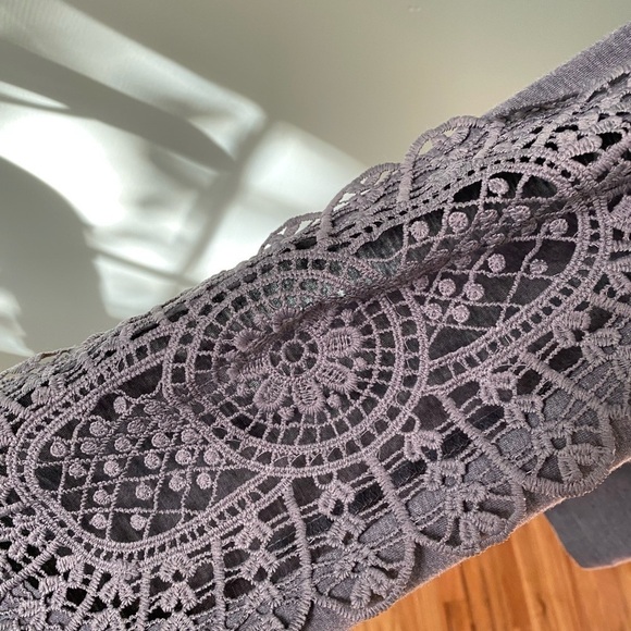 Women’s Grey Blouse with Cutout Detail Size Small - Picture 3 of 7